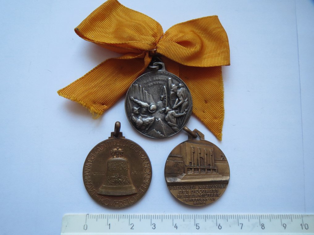 Olaszország. Lotto di 3 medaglie a tema militare (Nincs minimálár) #1.0
