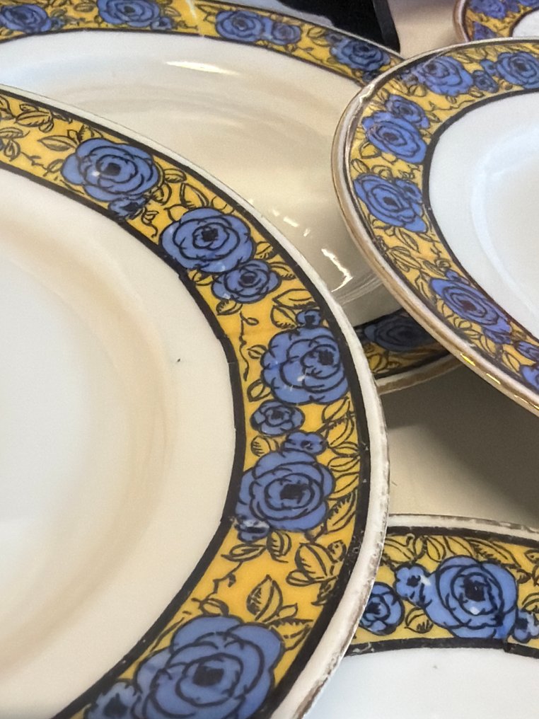 LJV, Véritable Porcelaine - Service à dessert (9) - Porcelaine - Art Déco, service de table #1.0