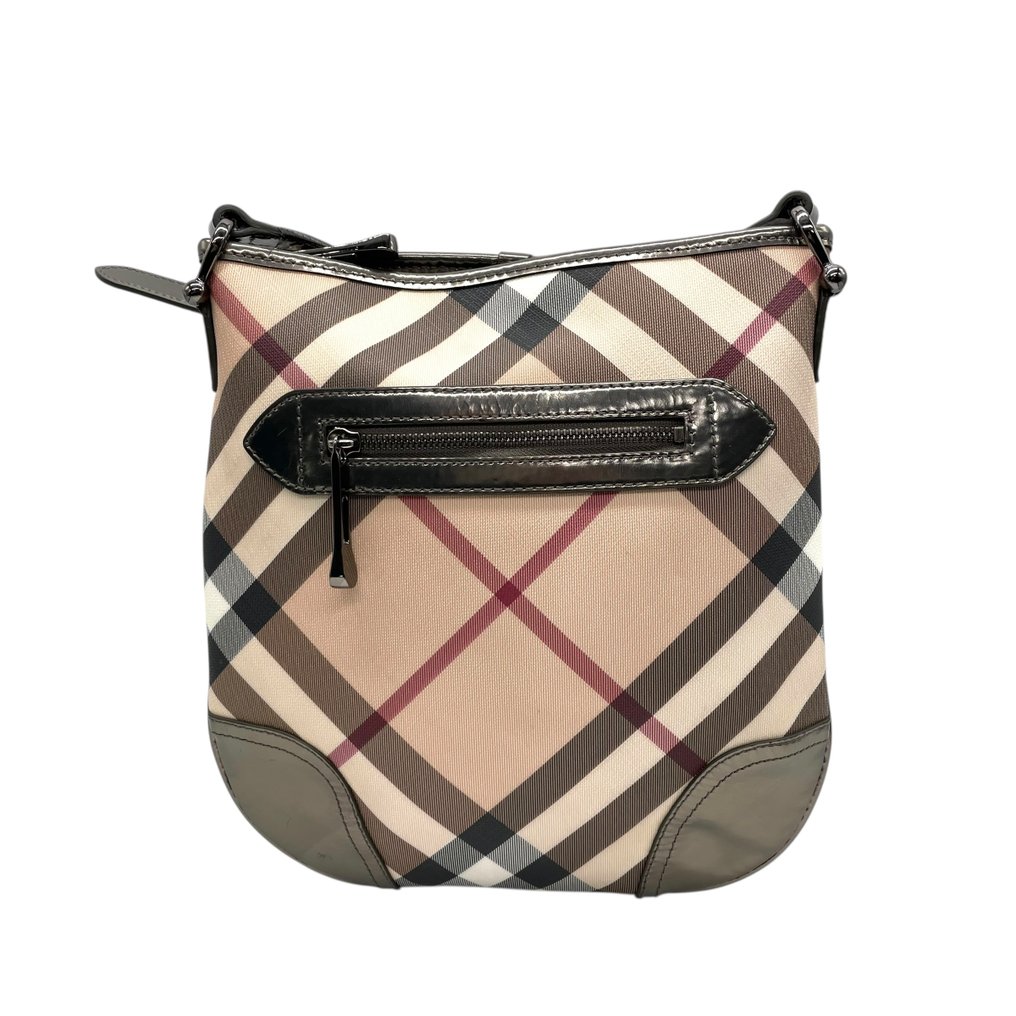 Burberry - Burberry PVC & Patent Leather Shoulder Bag with Nova Check - 挎包 #2.1