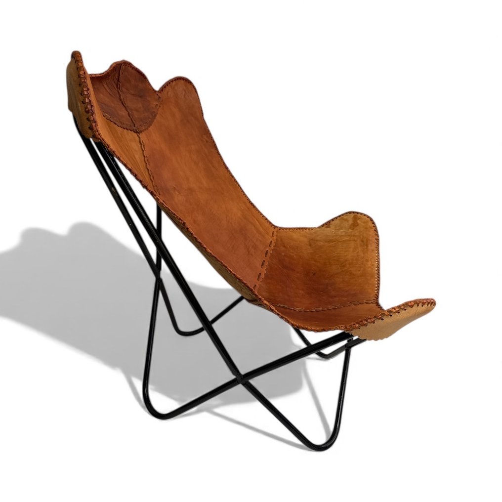 Πολυθρόνα - καρέκλα πεταλούδα - Δέρμα, Μέταλλο - καρέκλα πεταλούδα #4.3