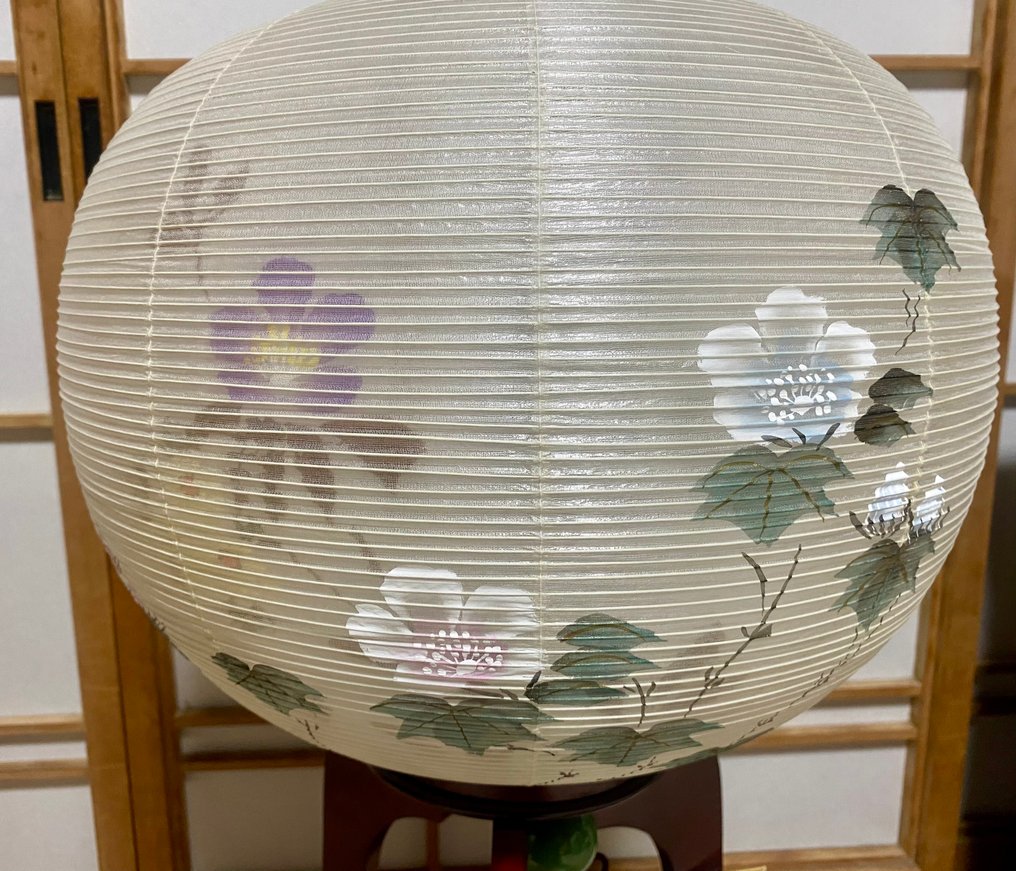 Hakuren(白蓮) - Buddhism/Ōuchi-Andon Lamp Light - 灯笼 - 和纸、木材、织物、塑料 - 大型日本复古 #2.1