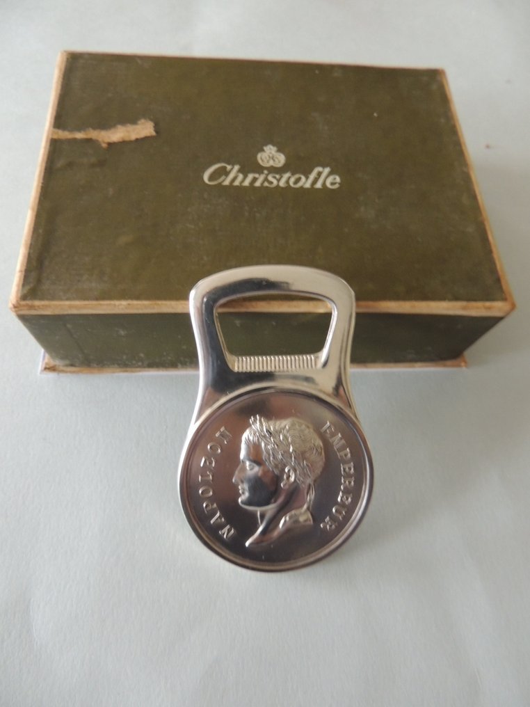 Flasköppnare - Christofle France - Collection Gallia - Mycket vacker öppnare för flaskor - Napoléon Empereur #1.0