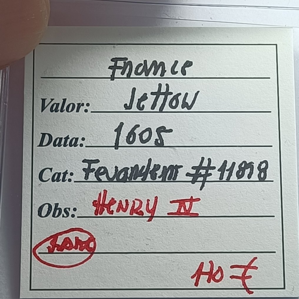 Franciaország. Heinrich IV. Jeton Nuremberg (Nincs minimálár) #2.1