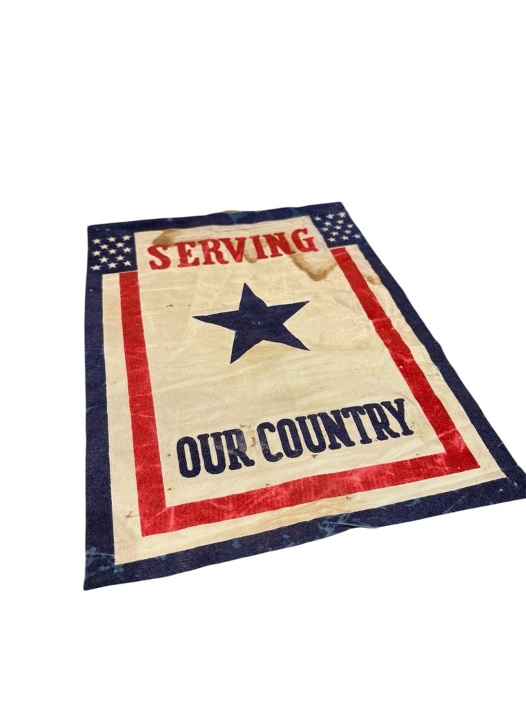 ΗΠΑ - 3 πανό του εσωτερικού μετώπου των ΗΠΑ από τον Πρώτο και τον Δεύτερο Παγκόσμιο Πόλεμο - Στρατιωτικά αξεσουάρ #4.3