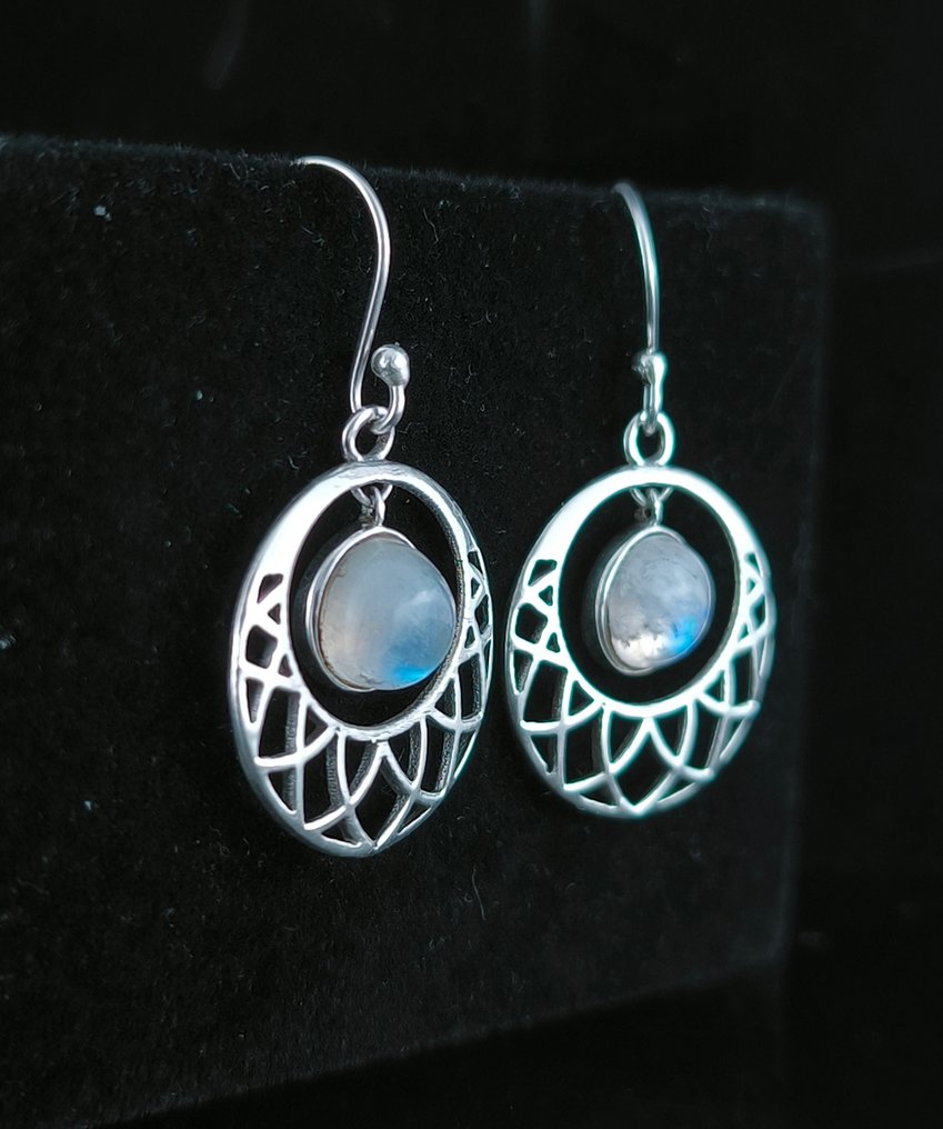 Sølv - Øreringe - Piedra Lunar Plata de Ley #2.1