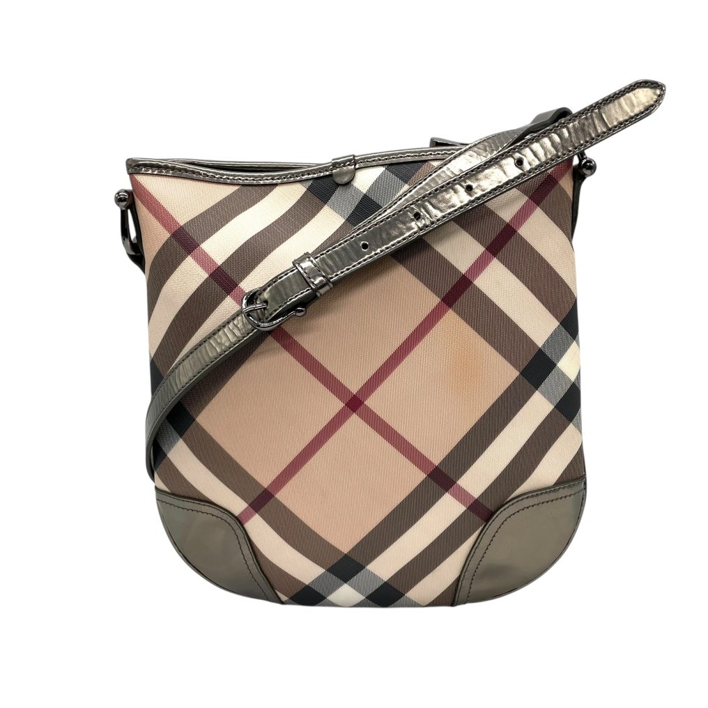 Burberry - Burberry PVC & Patent Leather Shoulder Bag with Nova Check - 挎包 #1.0