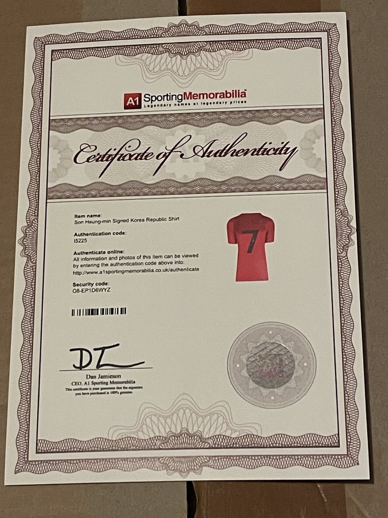 South Korea - 世界盃足球賽 - Heung Min Son Signed Top - 足球衫 #4.3