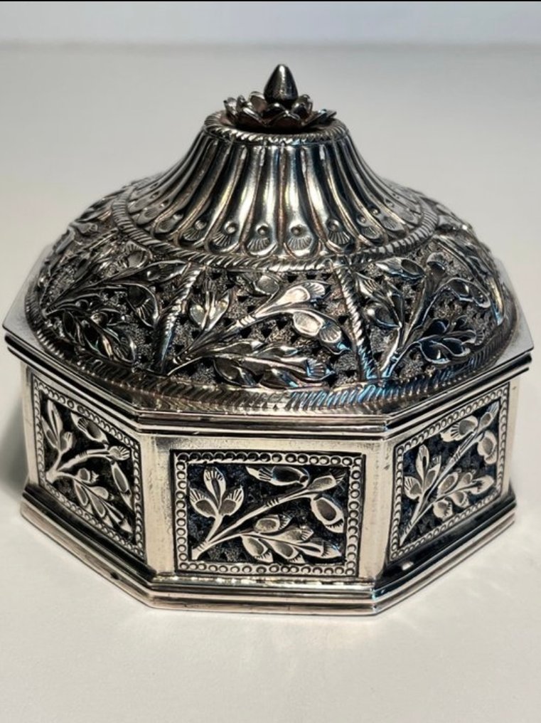 Scatola - Argento - Bukhoor islamico 263 g #1.0