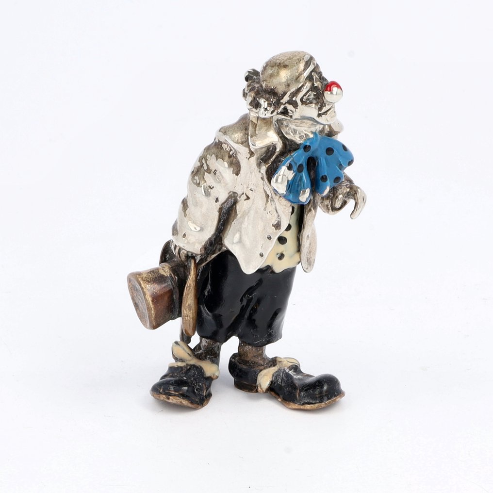 NO RESERVE - Clown - Figura in miniatura - .925 argento #1.0