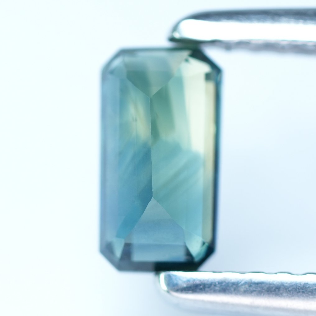 沒有保留價 綠色, 藍色 藍寶石  - 1.01 ct - 國際有色寶石協會 (ICA GemLab) - 稀有【无热】 #1.0