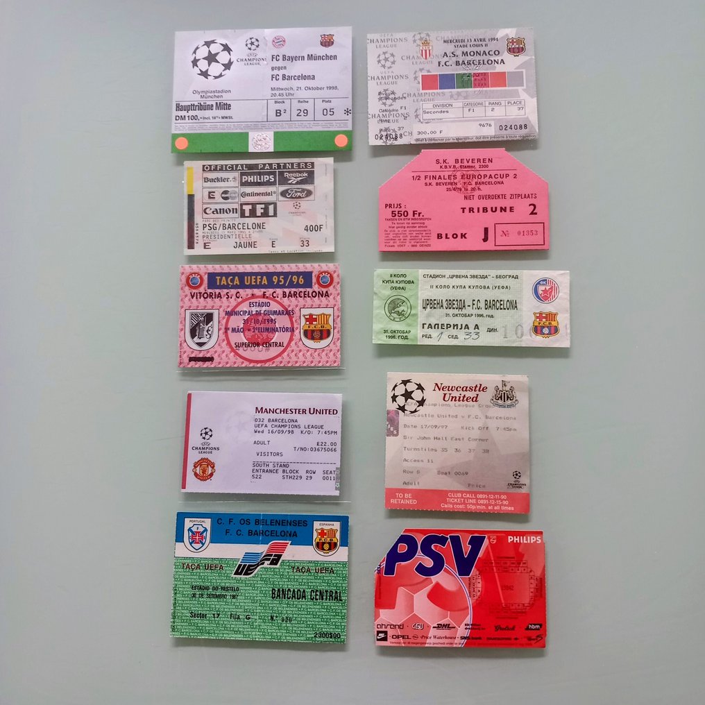 巴塞隆納足球俱樂部 - 歐洲冠軍聯賽 - 賽事紀念品, 門票  #1.0