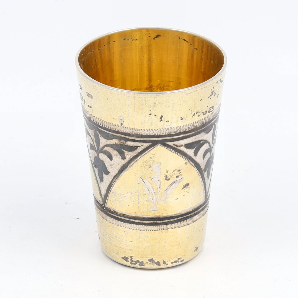 Sovjet Wodka cups - Tazza (6) - .875 (84 Zolotniki) argento #2.1