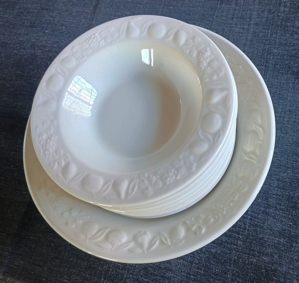 Quadrifoglio - Franco Giorgi - Dessertservies (9) - Frutta a rilievo - Keramiek #2.1
