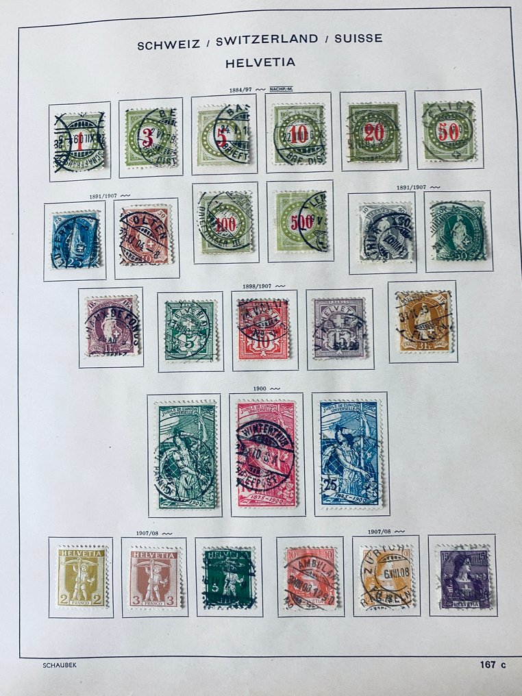 Schweiz - Sammlung Schweiz auf Albumblättern #3.2