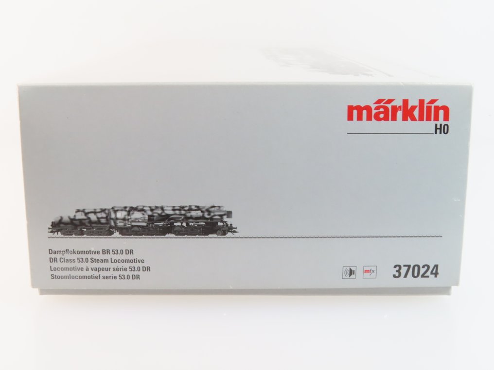 Märklin H0 - 37024 - Stoomlocomotief met tender (1) - BR 53 in winter camouflage kleurstelling, digitaal MFX full sound - DR (DRB) #3.2