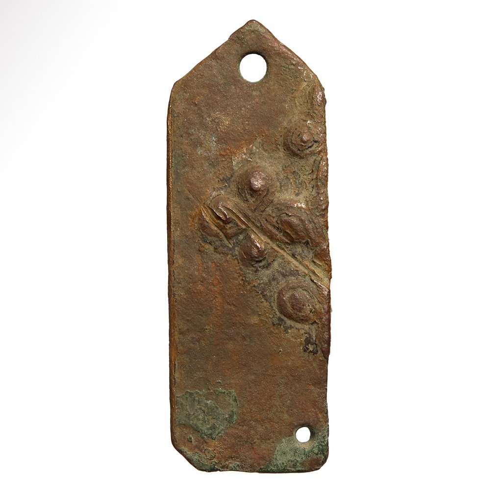 Byzantin Bronze Icône avec saint militaire #1.0