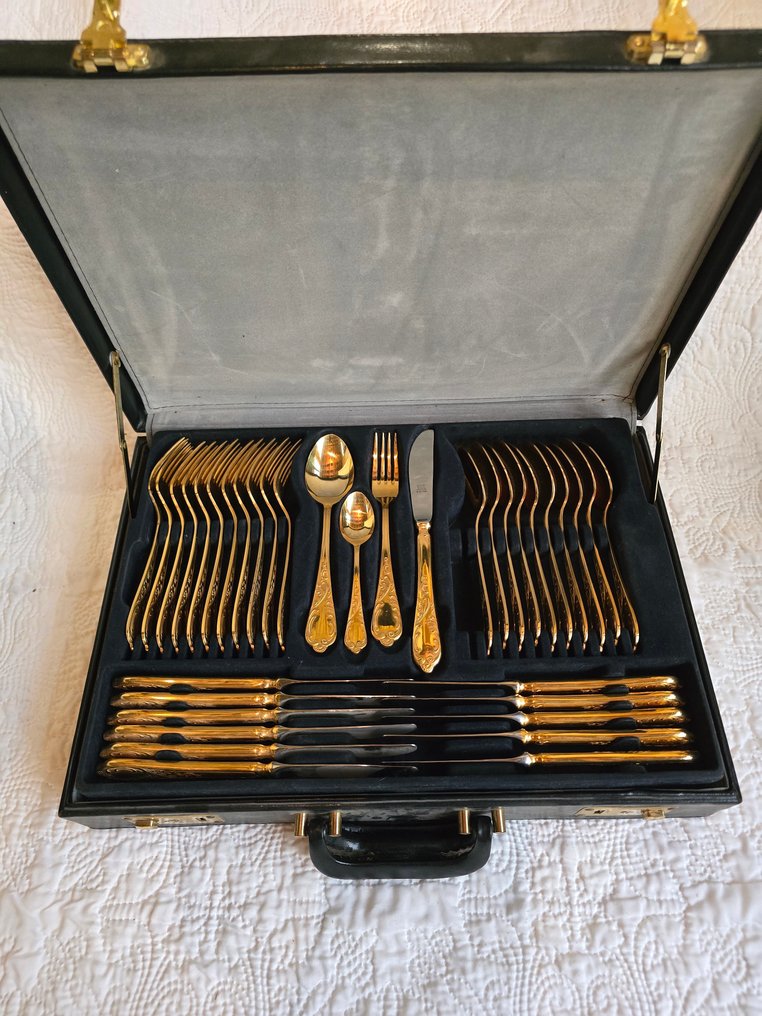 Solingen - Faqueiro (68) - Banhado a ouro, Aço #1.0