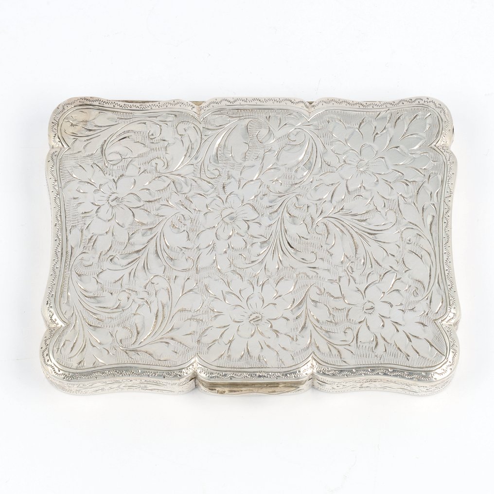 Helsinki 1956 - Kaartjesdoos ''Flower Decor'' - Box - .813 silver #3.2