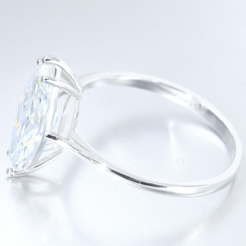 Sans prix de réserve - Bague - 14 carats Or blanc - 2.00ct. tw. Diamant (Cultivé en laboratoire) - EXEX E VVS2 NONE #4.3