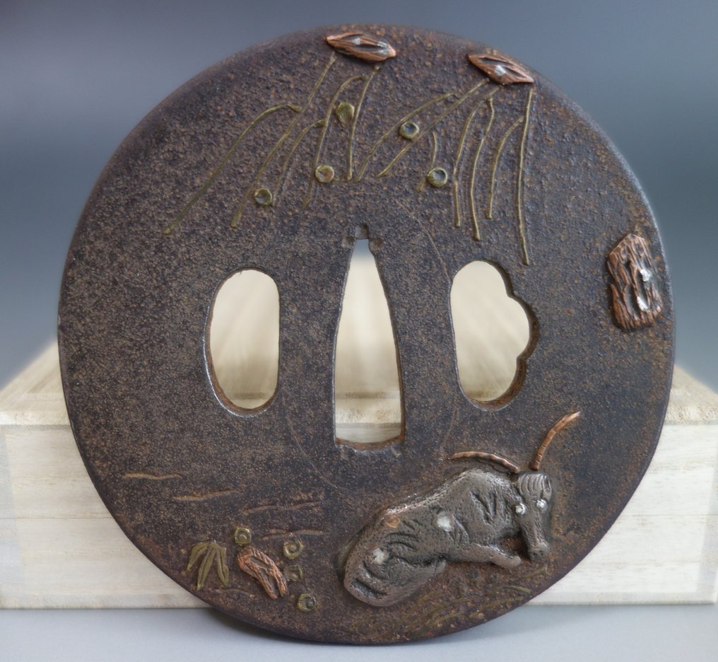 山羊柳 - 鐵（鑄／鍛） - 日本 - 江戶時代晚期 #1.0