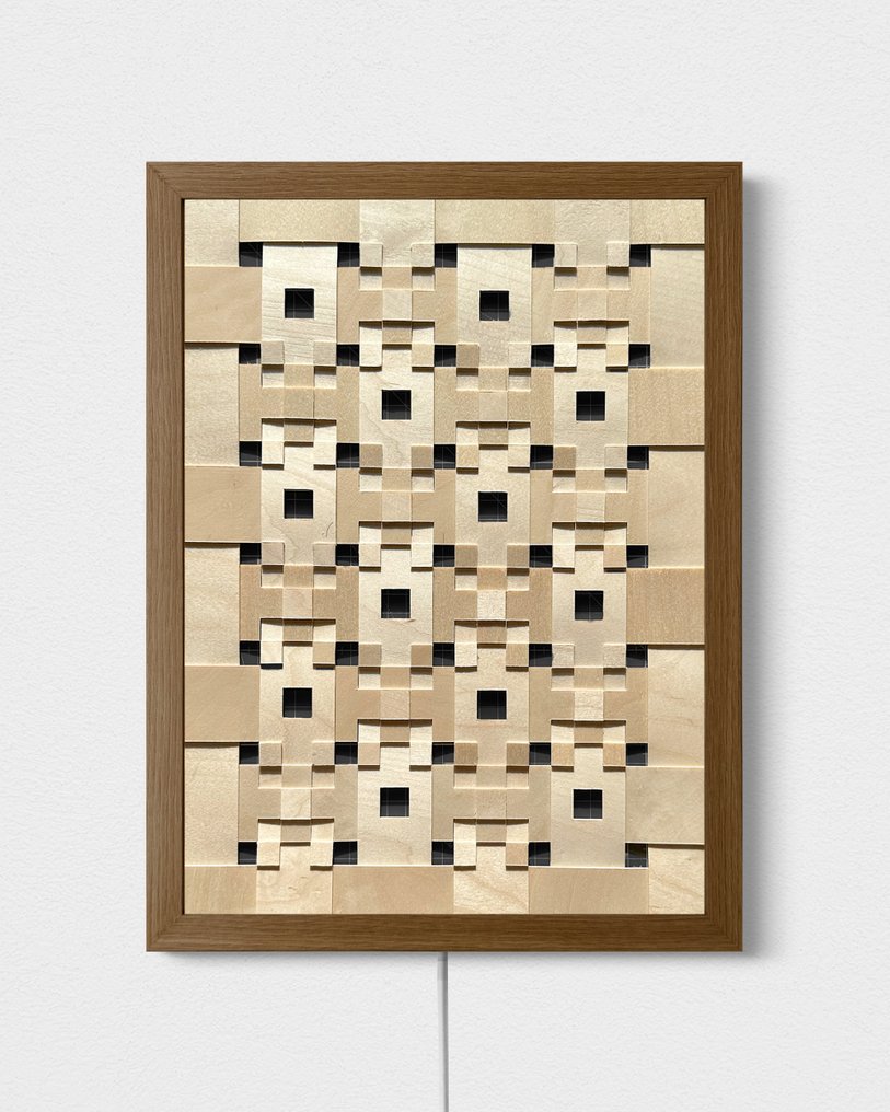 Takacs (b. 1990) - 壁灯 - 木 - 手工编织的芬兰桦木 #1.0