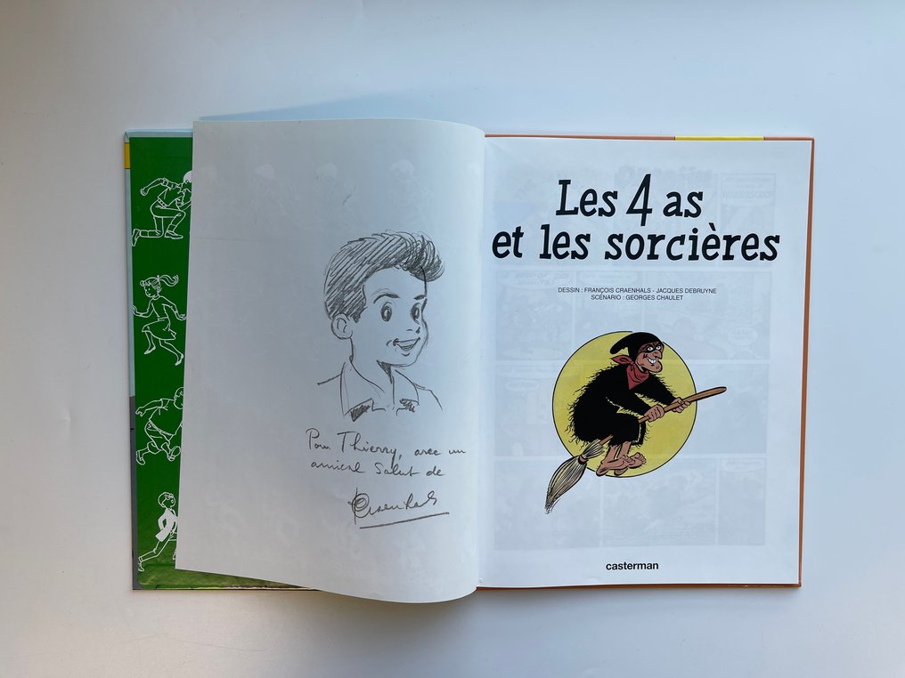 Les 4 As T34 + dédicace - C - 1 Album - Første udgave - 1997 #2.1