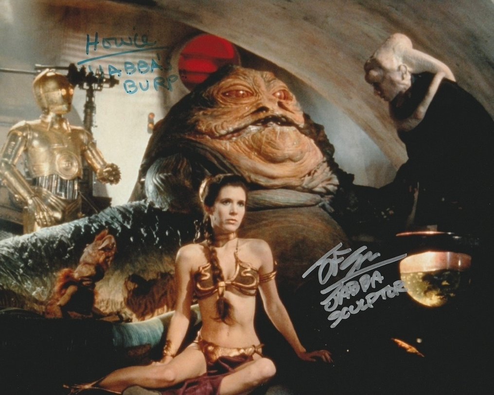 Star Wars Episode VI: Return of the Jedi - Jabba the Hutt - Signed by John Coppinger and Howie Hammermann #1.0