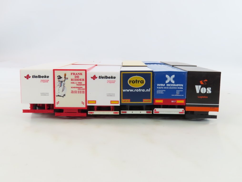 Herpa 1:87 - Modellvonat járművek (6) - 6 teherautó pótkocsival/húzóval: Scania és MAN #4.3