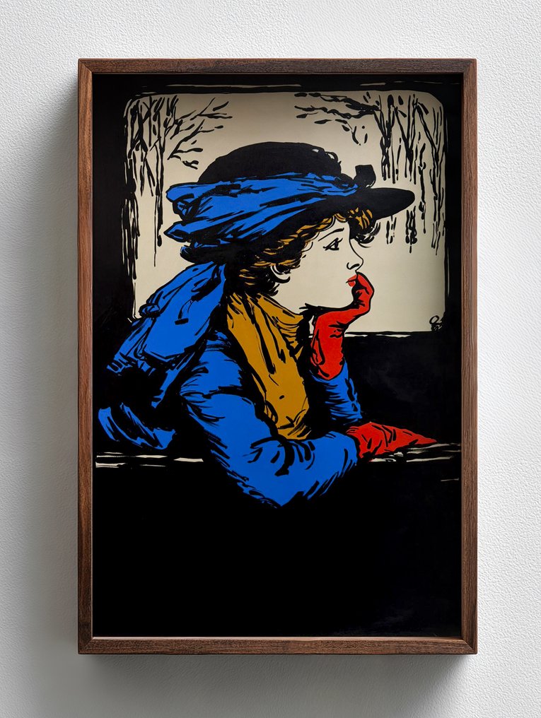 Flavia Delgado - LA SEÑORITA Y SUS GUANTES ROJOS XL (NO RESERVE) #1.0