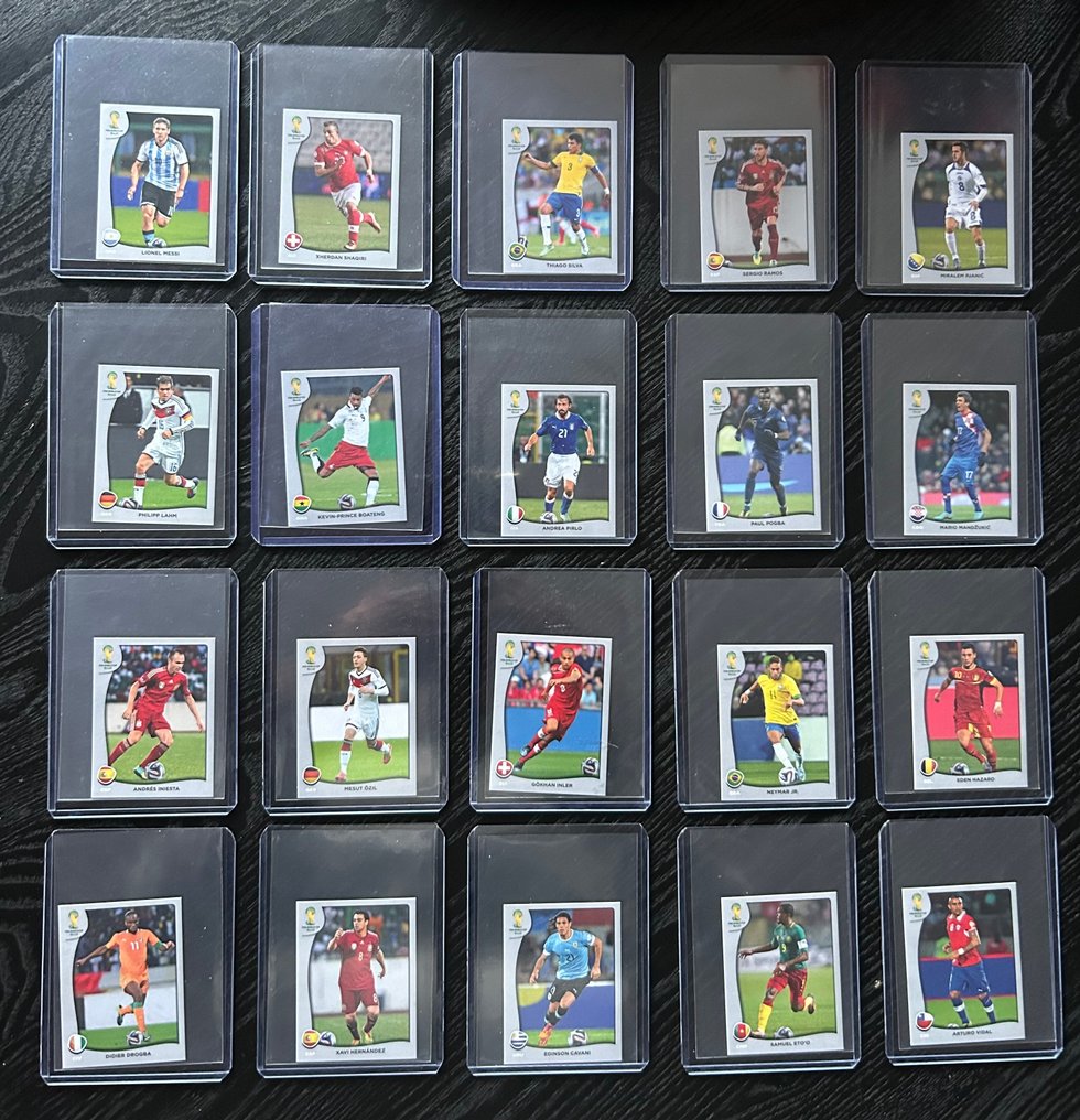 Panini Platinum, Brazil 2014 World Cup Lionel Messi, Neymar jr, Andrea Pirlo P1 t/m P20 Edición original - 20 Sticker - Casi impecable (CI) #1.0