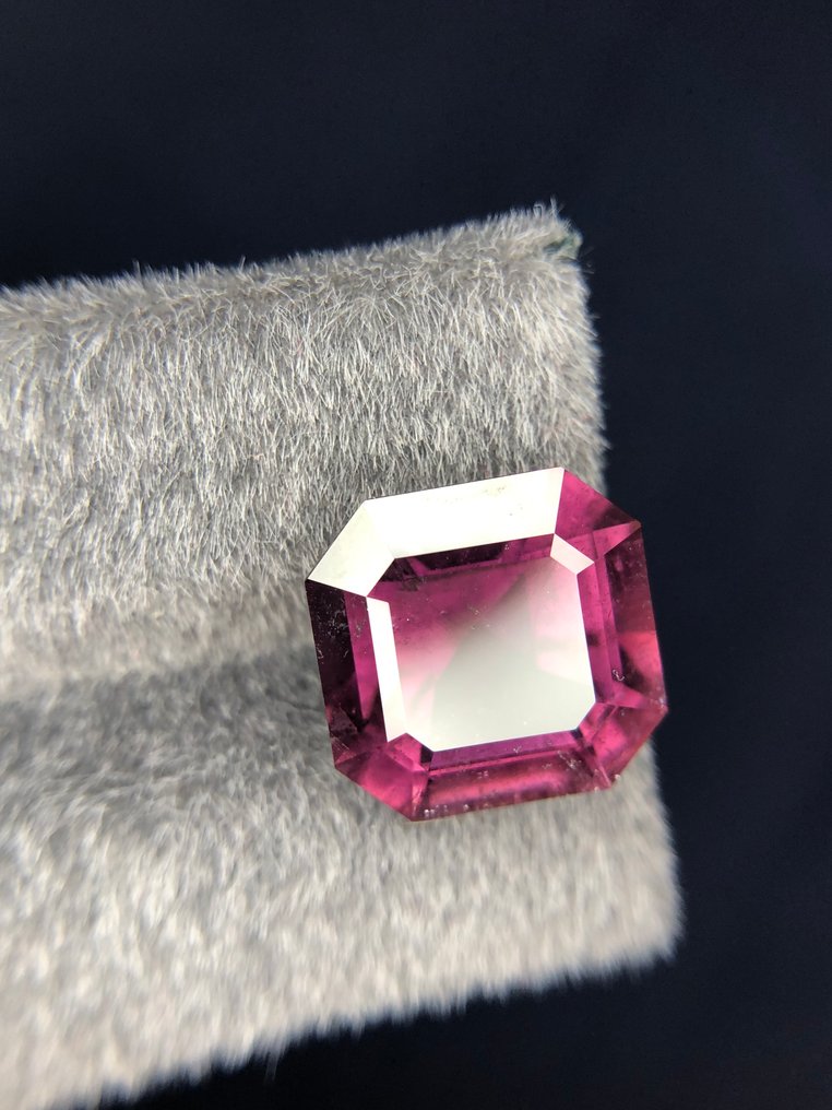 1 pcs  粉色, 紫色 電氣石  - 10.75 ct - 國際有色寶石協會 (ICA GemLab) - 完美切割的碧玺 #3.2