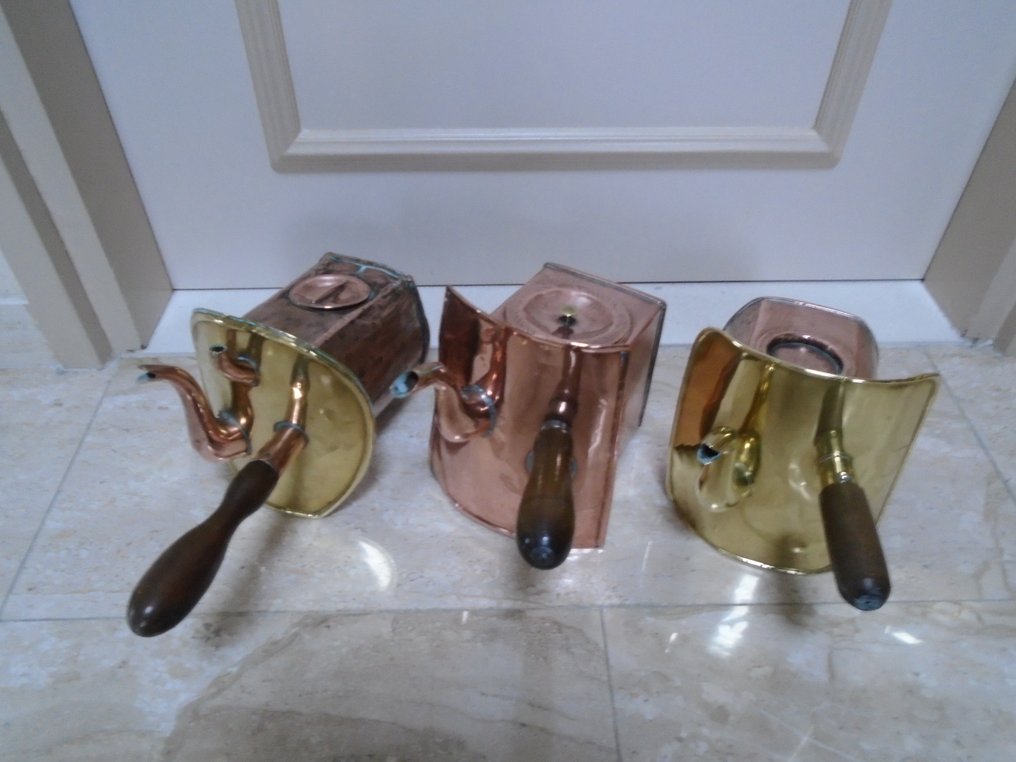 Chaleira de água (3) - koper, messing - steekketel, konkel #1.0