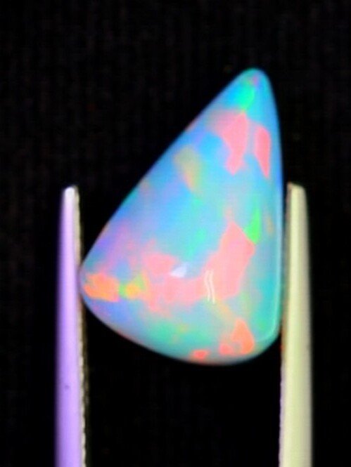 5,00 καρατίων, εξαιρετικός Welo Opal 1,70 x 1,10 εκ., από την Αιθιοπία, μαγευτικό παιχνίδι χρωμάτων Καμπουσόν- 1 g #3.2
