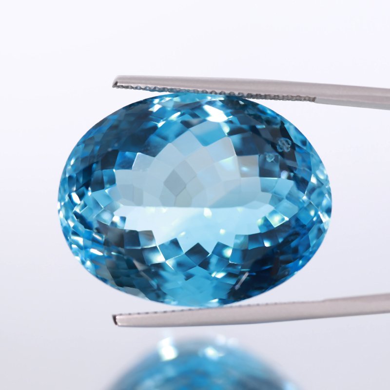 1 pcs  Albastru Topaz  - 64.17 ct - Asociația internațională de pietre prețioase colorate (ICA GemLab) #3.2