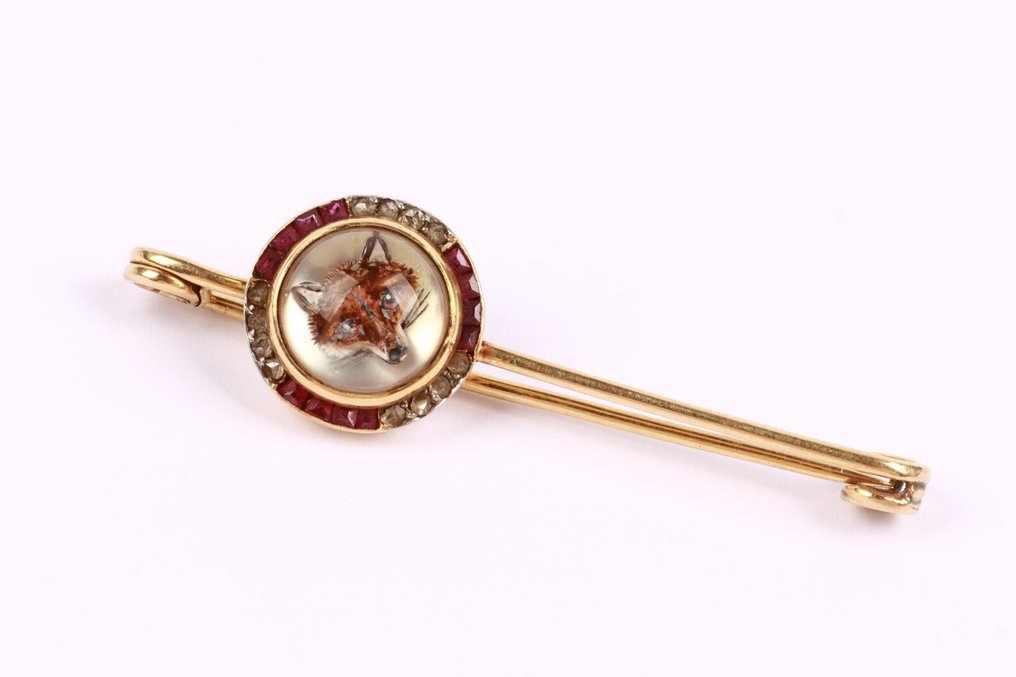 No reserve price - Brooch - 14 kt. Yellow gold #2.1