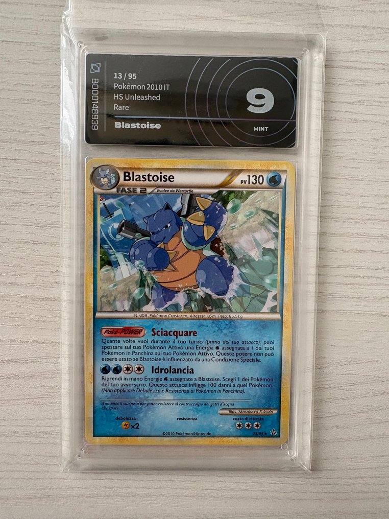 Pokémon - 1 Graded card - Blastoise 13/95 Foil - AI grading 9 - Various sets #1.0