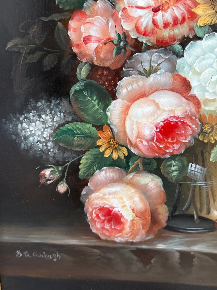 G. B. Amhugh (XX) - Still life of a vase of flowers #3.2