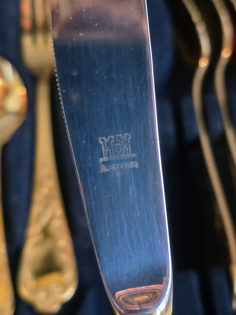 Solingen - Faqueiro (68) - Banhado a ouro, Aço #2.1