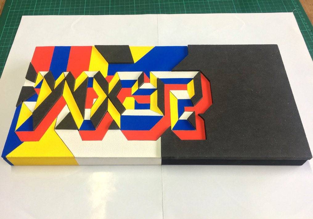 Wxyz (1980) - - Marqueterie typographique-3 #1.0