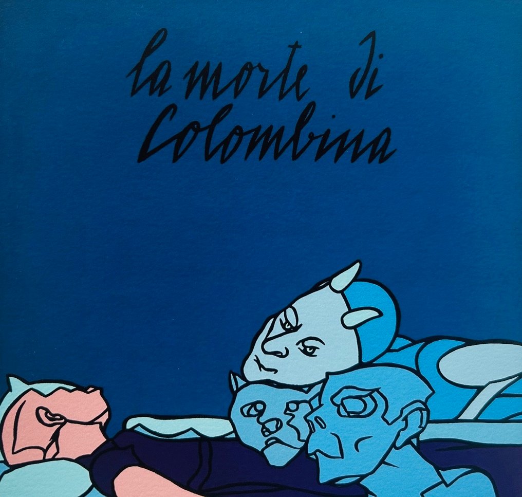 Valerio Adami (1935) - La morte di Comlombina - Tirage pigmentaire signé #2.1