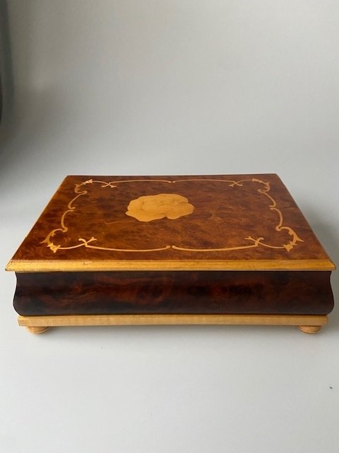 Box - Various types of wood and gobelin fabric #1.0