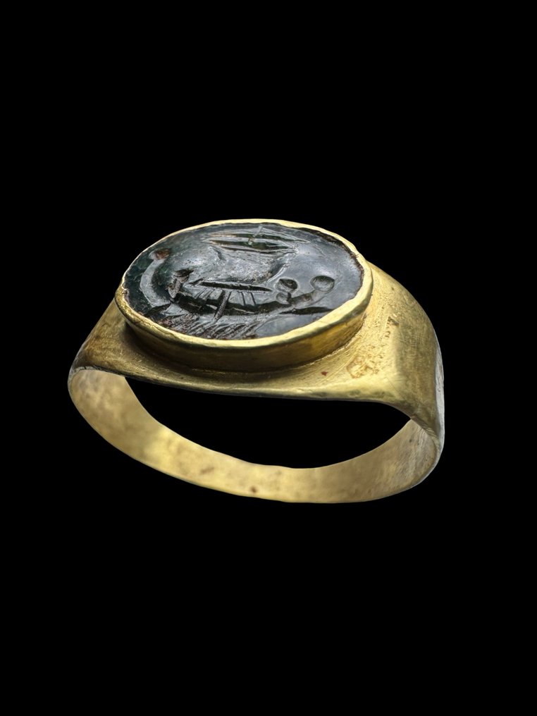 Romersk antikk gull Ring - Med en akademisk rapport #2.1