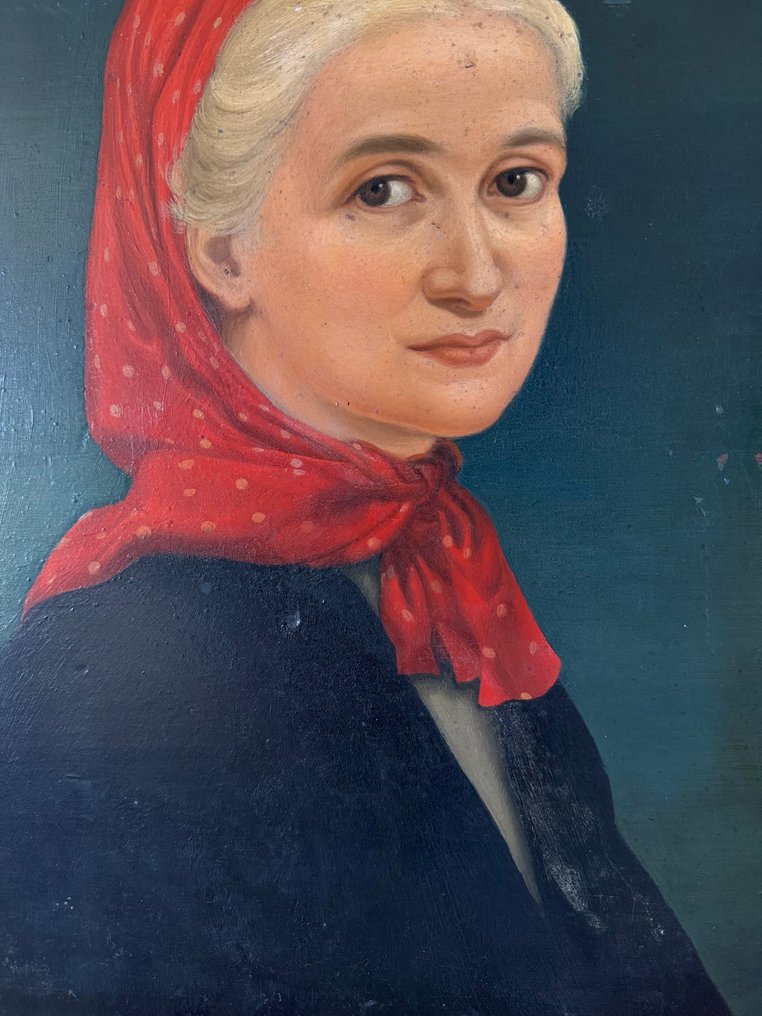 Continental school (XX) - Portrait of an attractive lady. No reserve! #4.3