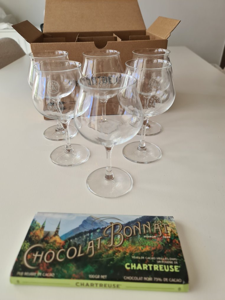 Chartreuse - Lehmann Crystal Glass 24cl + Chocolate - 6 Glasses #1.0
