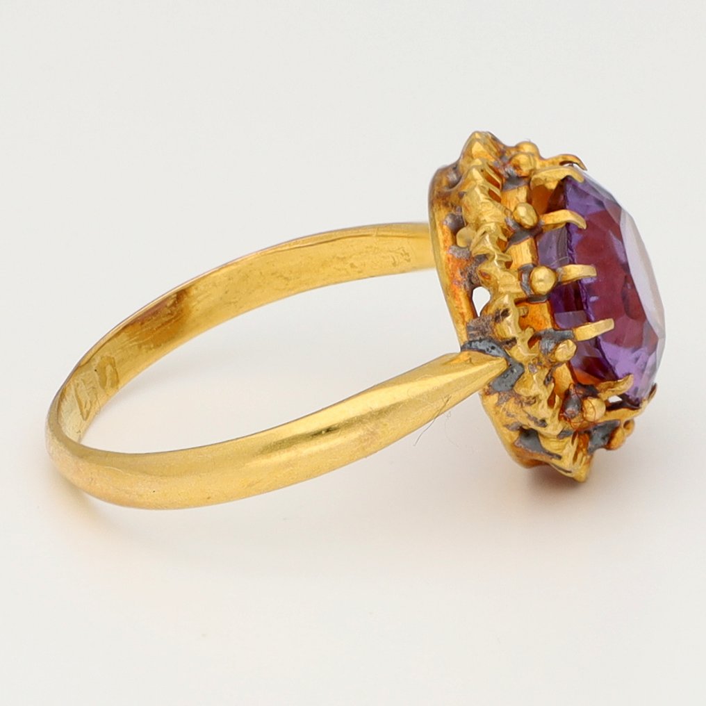 戒指 - 14K包金 黄金 - Saffier #4.3