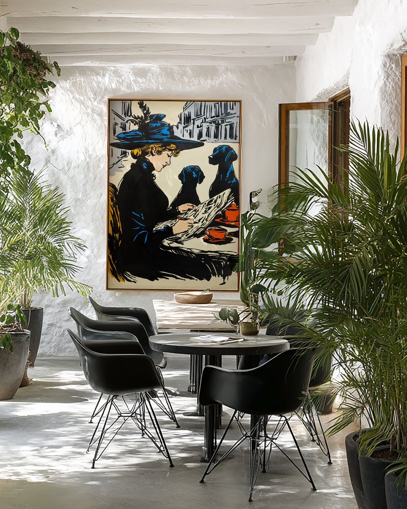 Flavia Delgado - RETRATO CON DOS PERROS XL (NO RESERVE) #3.2