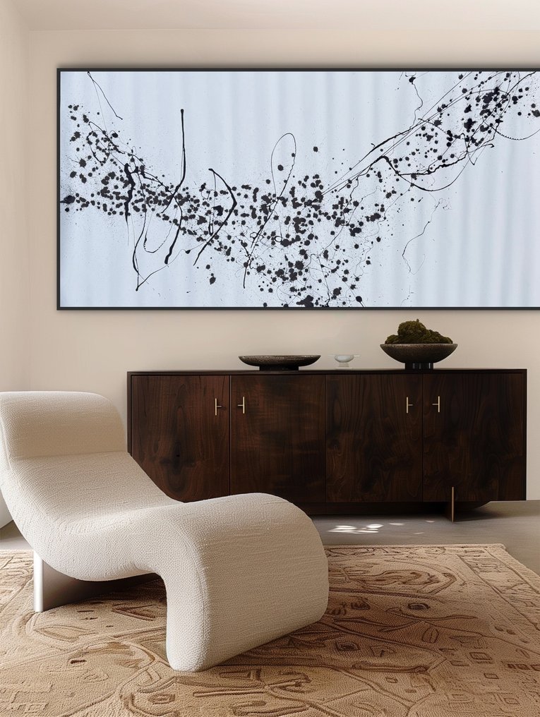 Laura Pinchete - Splash blanco y negro II XXXL. #3.2