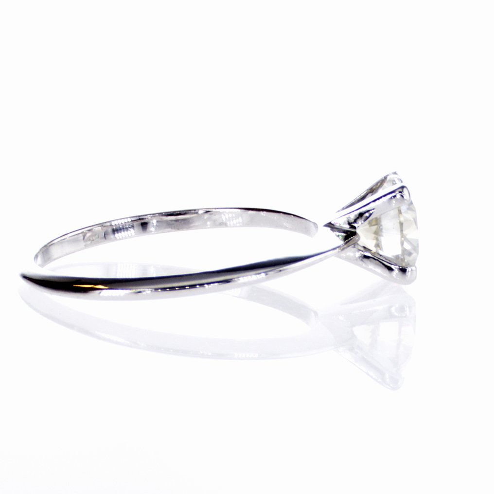 Zonder minimumprijs - Verlovingsring - 14 karaat Witgoud - 1.04ct. tw. Diamant (Natuurlijk) #4.3