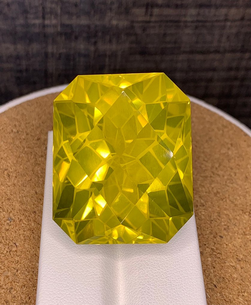 沒有保留價 石英  - 166.36 ct - 國際有色寶石協會 (ICA GemLab) - Lemon Quartz #2.1