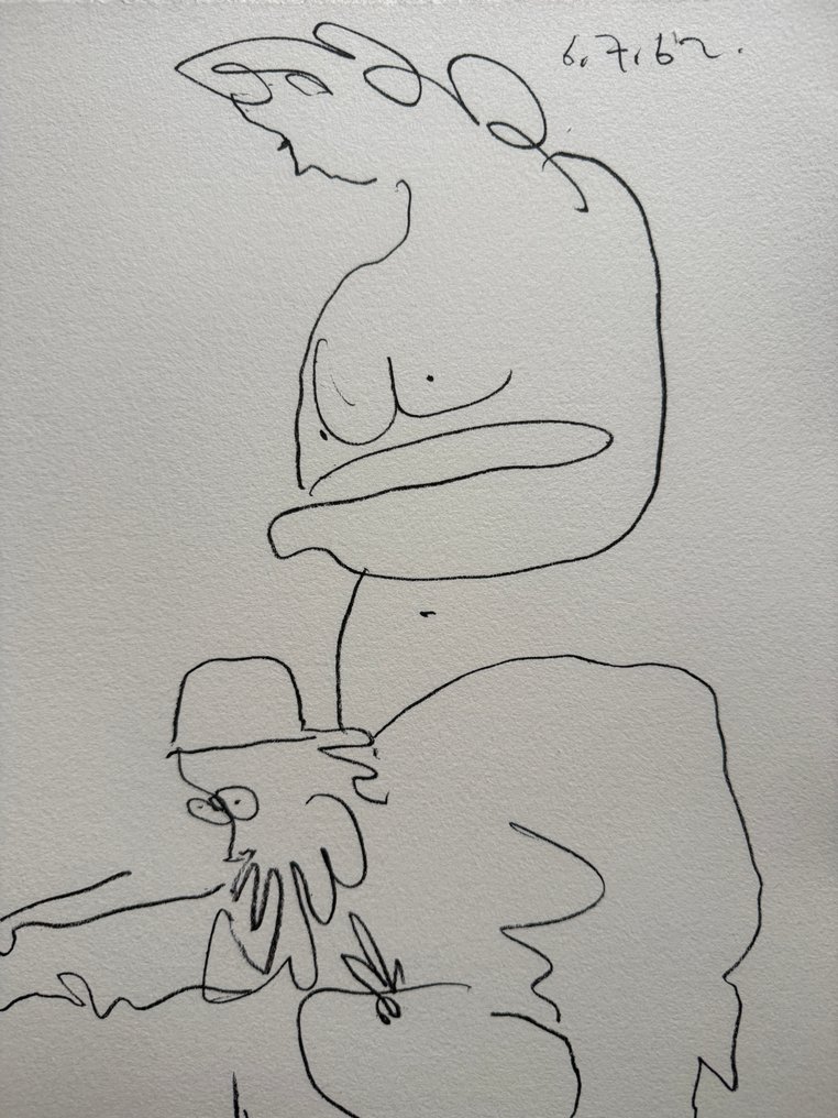 Pablo Picasso (1881-1973) - Le peintre et son modèle 1962 #1.0